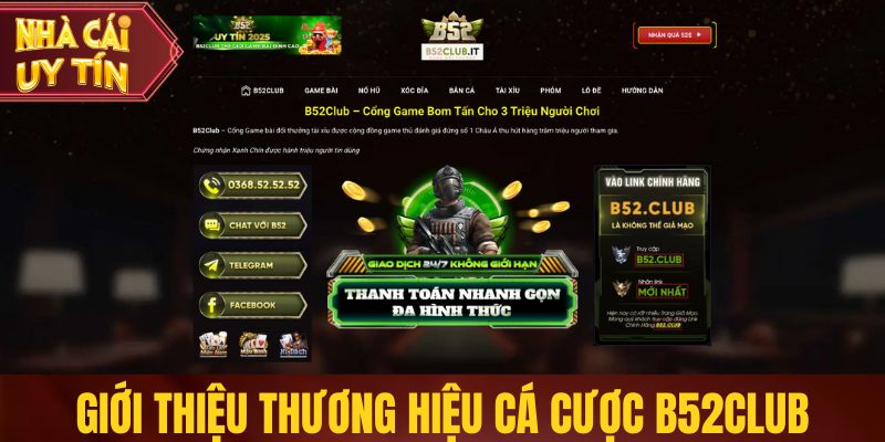 B52Club - Nhà Cái Sở Hữu Dịch Vụ Cá Cược Chuyên Nghiệp Giới thiệu thương hiệu cá cược B52club